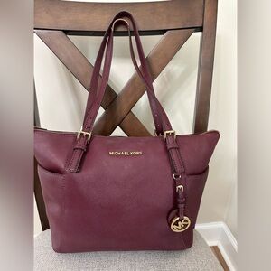 Michael Kors Deep Cherry Tote Bag